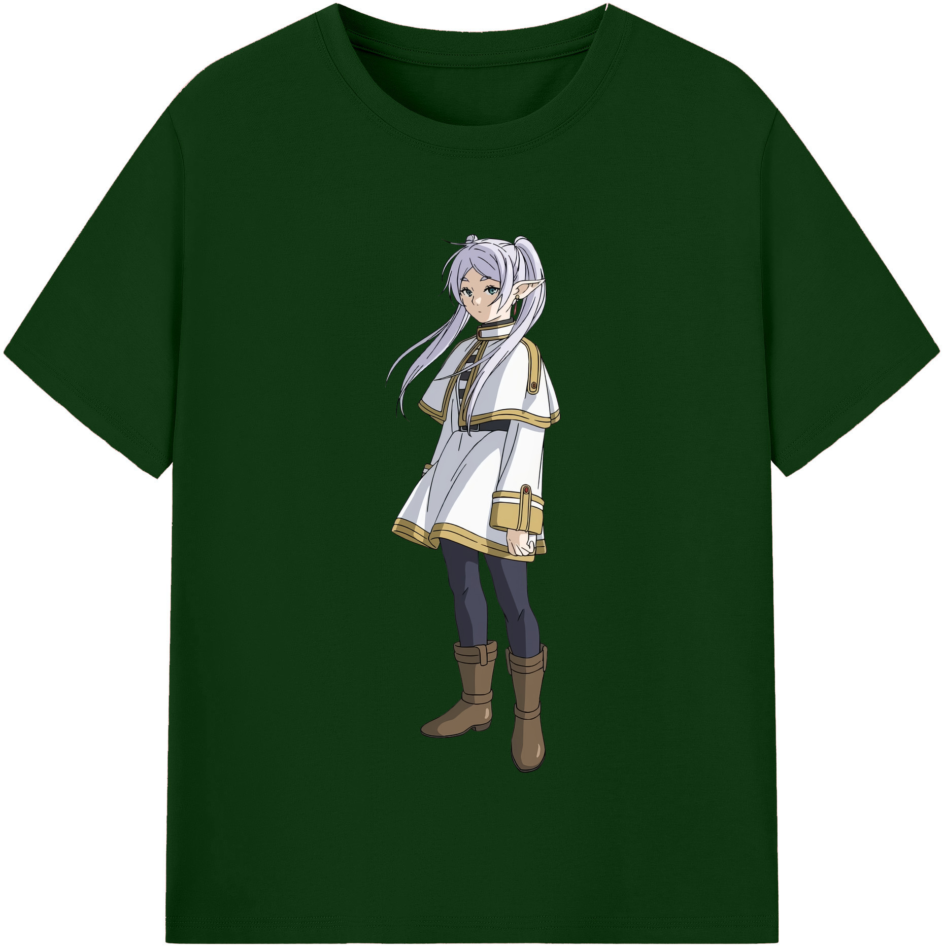 （画像用） 葬送のフリーレン Frieren 綿100％半袖Tシャツ（フロントプリント）